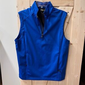 Core 365 Men's Blue Quarter-Zip Softshell Vest